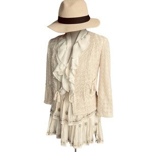 Phase Eight Cream Bridal Lace Jacket Size 8